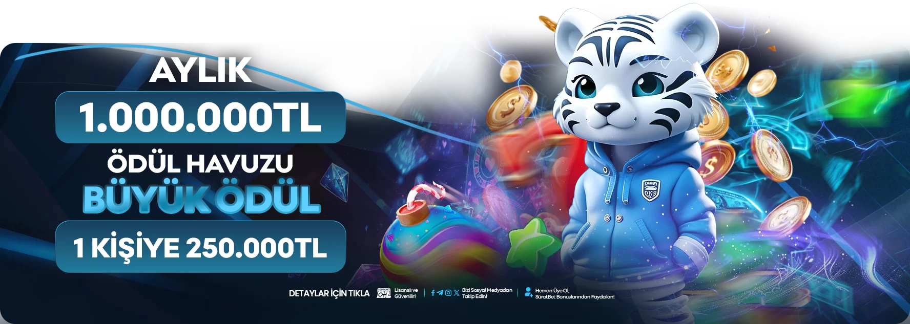 AYLIK 1.000.000 TL ÖDÜL HAVUZLU ÇEKİLİŞİ!