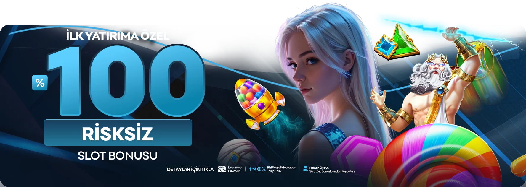 %100 RİSKSİZ SLOT KAYIP BONUSU